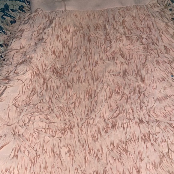 Aidan By Aidan Mattox Blush Fringe Dress - Picture 4 of 5